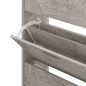 vidaXL Schuhschrank Betongrau 63x24x147 cm Holzwerkstoff vidaXL Schuhschrank Betongrau 63x24x147 cm Holzwerkstoff