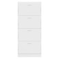 vidaXL Schuhschrank Hochglanz-Weiß 63x24x147 cm Holzwerkstoff vidaXL Schuhschrank Hochglanz-Weiß 63x24x147 cm Holzwerkstoff