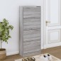 vidaXL Schuhschrank Grau Sonoma 63x24x147 cm Holzwerkstoff vidaXL Schuhschrank Grau Sonoma 63x24x147 cm Holzwerkstoff