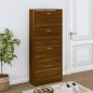 vidaXL Schuhschrank Braun Eichen-Optik 63x24x147 cm Holzwerkstoff vidaXL Schuhschrank Braun Eichen-Optik 63x24x147 cm Holzwerkstoff