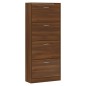 vidaXL Schuhschrank Braun Eichen-Optik 63x24x147 cm Holzwerkstoff vidaXL Schuhschrank Braun Eichen-Optik 63x24x147 cm Holzwerkstoff