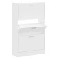 vidaXL Schuhschrank Weiß 63x24x103 cm Holzwerkstoff vidaXL Schuhschrank Weiß 63x24x103 cm Holzwerkstoff
