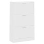 vidaXL Schuhschrank Weiß 63x24x103 cm Holzwerkstoff vidaXL Schuhschrank Weiß 63x24x103 cm Holzwerkstoff