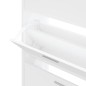 vidaXL Schuhschrank Weiß 63x24x103 cm Holzwerkstoff vidaXL Schuhschrank Weiß 63x24x103 cm Holzwerkstoff