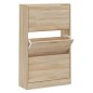 vidaXL Schuhschrank Sonoma-Eiche 63x24x103 cm Holzwerkstoff vidaXL Schuhschrank Sonoma-Eiche 63x24x103 cm Holzwerkstoff