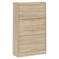 vidaXL Schuhschrank Sonoma-Eiche 63x24x103 cm Holzwerkstoff vidaXL Schuhschrank Sonoma-Eiche 63x24x103 cm Holzwerkstoff
