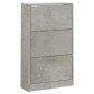 vidaXL Schuhschrank Betongrau 63x24x103 cm Holzwerkstoff vidaXL Schuhschrank Betongrau 63x24x103 cm Holzwerkstoff