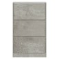 vidaXL Schuhschrank Betongrau 63x24x103 cm Holzwerkstoff vidaXL Schuhschrank Betongrau 63x24x103 cm Holzwerkstoff