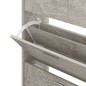 vidaXL Schuhschrank Betongrau 63x24x103 cm Holzwerkstoff vidaXL Schuhschrank Betongrau 63x24x103 cm Holzwerkstoff