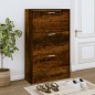 vidaXL Schuhschrank Räuchereiche 63x24x103 cm Holzwerkstoff vidaXL Schuhschrank Räuchereiche 63x24x103 cm Holzwerkstoff