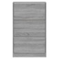 vidaXL Schuhschrank Grau Sonoma 63x24x103 cm Holzwerkstoff vidaXL Schuhschrank Grau Sonoma 63x24x103 cm Holzwerkstoff