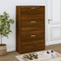 vidaXL Schuhschrank Braun Eichen-Optik 63x24x103 cm Holzwerkstoff vidaXL Schuhschrank Braun Eichen-Optik 63x24x103 cm Holzwerkstoff