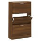 vidaXL Schuhschrank Braun Eichen-Optik 63x24x103 cm Holzwerkstoff vidaXL Schuhschrank Braun Eichen-Optik 63x24x103 cm Holzwerkstoff