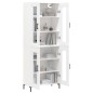 Highboard Weiß 69,5x34x180 cm Holzwerkstoff Highboard Weiß 69,5x34x180 cm Holzwerkstoff