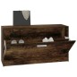 vidaXL Schuhbank Räuchereiche 80x24x45 cm Holzwerkstoff vidaXL Schuhbank Räuchereiche 80x24x45 cm Holzwerkstoff