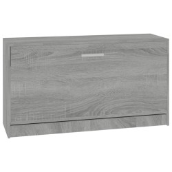 vidaXL Schuhbank Grau Sonoma 80x24x45 cm Holzwerkstoff