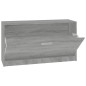 vidaXL Schuhbank Grau Sonoma 80x24x45 cm Holzwerkstoff vidaXL Schuhbank Grau Sonoma 80x24x45 cm Holzwerkstoff
