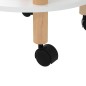 vidaXL Servierwagen 3 Etagen Weiß 38x38x82cm Holzwerkstoff Kiefernholz vidaXL Servierwagen 3 Etagen Weiß 38x38x82cm Holzwerkstoff Kiefernholz