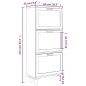 vidaXL Schuhschrank Weiß 52x25x115 cm Holzwerkstoff & Rattan Natur vidaXL Schuhschrank Weiß 52x25x115 cm Holzwerkstoff & Rattan Natur