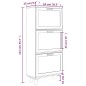 vidaXL Schuhschrank Schwarz 52x25x115 cm Holzwerkstoff & Rattan Natur vidaXL Schuhschrank Schwarz 52x25x115 cm Holzwerkstoff & Rattan Natur