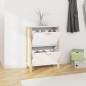 vidaXL Schuhschrank Weiß 57,5x33x80 cm Holzwerkstoff vidaXL Schuhschrank Weiß 57,5x33x80 cm Holzwerkstoff