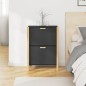 vidaXL Schuhschrank Schwarz 57,5x33x80 cm Holzwerkstoff vidaXL Schuhschrank Schwarz 57,5x33x80 cm Holzwerkstoff