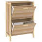 vidaXL Schuhschrank 57,5x33x80 cm Holzwerkstoff vidaXL Schuhschrank 57,5x33x80 cm Holzwerkstoff