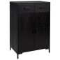 vidaXL Schuhschrank Schwarz 75x40x110 cm Massivholz Kiefer vidaXL Schuhschrank Schwarz 75x40x110 cm Massivholz Kiefer