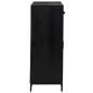 vidaXL Schuhschrank Schwarz 75x40x110 cm Massivholz Kiefer vidaXL Schuhschrank Schwarz 75x40x110 cm Massivholz Kiefer