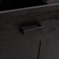 vidaXL Schuhschrank Schwarz 75x40x110 cm Massivholz Kiefer vidaXL Schuhschrank Schwarz 75x40x110 cm Massivholz Kiefer