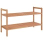 vidaXL Schuhregal 69x27x41 cm Massivholz Nussbaum vidaXL Schuhregal 69x27x41 cm Massivholz Nussbaum
