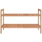 vidaXL Schuhregal 69x27x41 cm Massivholz Nussbaum vidaXL Schuhregal 69x27x41 cm Massivholz Nussbaum