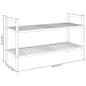 vidaXL Schuhregal 69x27x41 cm Massivholz Nussbaum vidaXL Schuhregal 69x27x41 cm Massivholz Nussbaum
