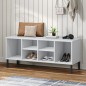 vidaXL Schuhregal OSLO mit Metallbeinen Weiß 106x35x45 cm Massivholz vidaXL Schuhregal OSLO mit Metallbeinen Weiß 106x35x45 cm Massivholz