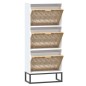 vidaXL Schuhschrank Weiß 52x25x120 cm Holzwerkstoff vidaXL Schuhschrank Weiß 52x25x120 cm Holzwerkstoff