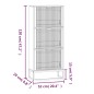 vidaXL Schuhschrank Weiß 52x25x120 cm Holzwerkstoff vidaXL Schuhschrank Weiß 52x25x120 cm Holzwerkstoff