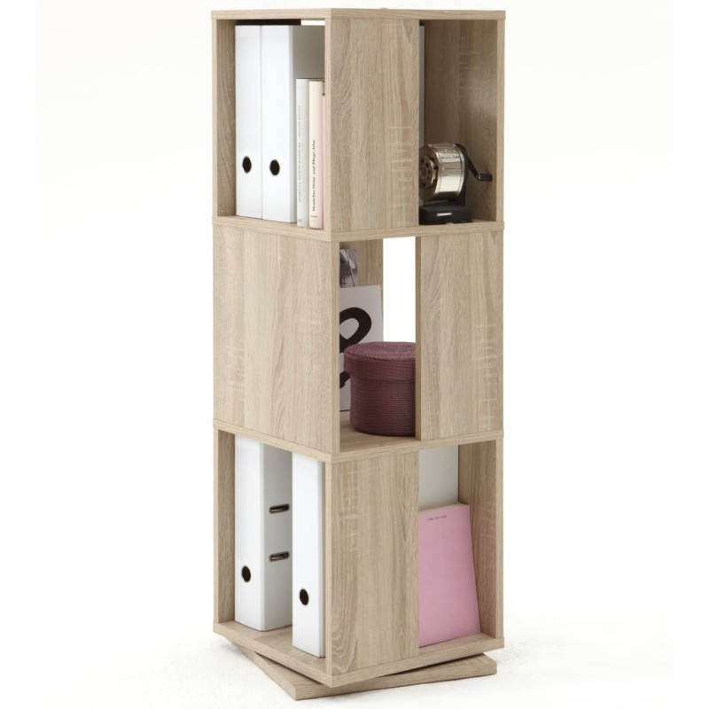 FMD Aktenschrank Drehbar Offene Fächer 34×34×108 cm Eichenoptik FMD Aktenschrank Drehbar Offene Fächer 34×34×108 cm Eichenoptik