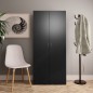 vidaXL Schuhschrank Schwarz 80x35,5x180 cm Holzwerkstoff vidaXL Schuhschrank Schwarz 80x35,5x180 cm Holzwerkstoff