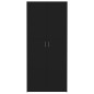 vidaXL Schuhschrank Schwarz 80x35,5x180 cm Holzwerkstoff vidaXL Schuhschrank Schwarz 80x35,5x180 cm Holzwerkstoff
