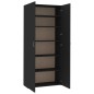 vidaXL Schuhschrank Schwarz 80x35,5x180 cm Holzwerkstoff vidaXL Schuhschrank Schwarz 80x35,5x180 cm Holzwerkstoff