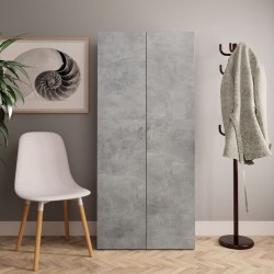vidaXL Schuhschrank Betongrau 80x35,5x180 cm Holzwerkstoff