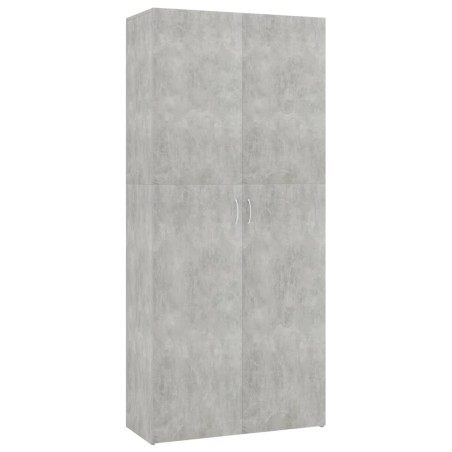 vidaXL Schuhschrank Betongrau 80x35,5x180 cm Holzwerkstoff