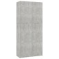 vidaXL Schuhschrank Betongrau 80x35,5x180 cm Holzwerkstoff vidaXL Schuhschrank Betongrau 80x35,5x180 cm Holzwerkstoff