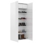 vidaXL Schuhschrank Hochglanz-Weiß 80x35,5x180 cm Holzwerkstoff