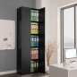 vidaXL Büroschrank Schwarz 60x32x190 cm Holzwerkstoff vidaXL Büroschrank Schwarz 60x32x190 cm Holzwerkstoff