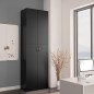 vidaXL Büroschrank Schwarz 60x32x190 cm Holzwerkstoff vidaXL Büroschrank Schwarz 60x32x190 cm Holzwerkstoff
