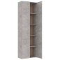 vidaXL Büroschrank Betongrau 60x32x190 cm Holzwerkstoff vidaXL Büroschrank Betongrau 60x32x190 cm Holzwerkstoff
