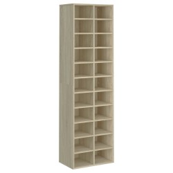 vidaXL Schuhschrank Sonoma-Eiche 54x34x183 cm Holzwerkstoff