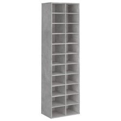 vidaXL Schuhschrank Betongrau 54x34x183 cm Holzwerkstoff