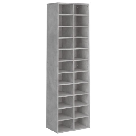 vidaXL Schuhschrank Betongrau 54x34x183 cm Holzwerkstoff